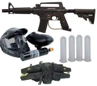   US Army Alpha Black Tactical Power Pack Plus Paintball Gun Kit