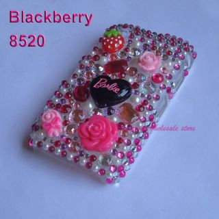 Barbie Glitter Bling Phone Cover Blackberry Curve 8520 8530 9300 9330 