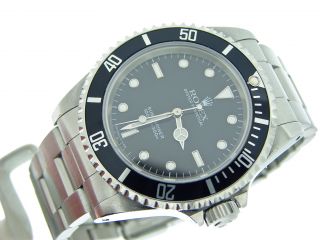   Rolex Submariner Stainless Steel Watch Black Sub 14060 FV12A