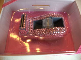 NIB PINK BLING JEWELED SCOTCH TAPE DISPENSER GIRLY HOME OFFICE