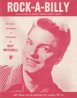 Rock A Billy Recorded by Guy Mitchell 1957