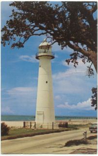 biloxi ms lighthouse postcard mississippi mailed no we carry a huge 