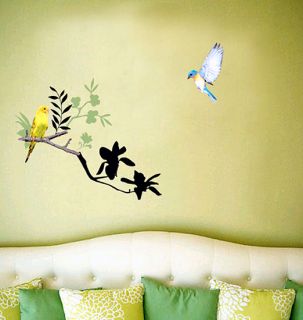 Birds Tree Wall Stickers Home Decor Vinyl Decals Mural