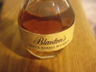 Blantons Single Barrel Bourbon 50ml. Glass Bottle From Kentucky