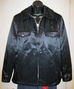 Vtg NWT Womens Blauer Black Police EMS Security Coat Jacket Lined 