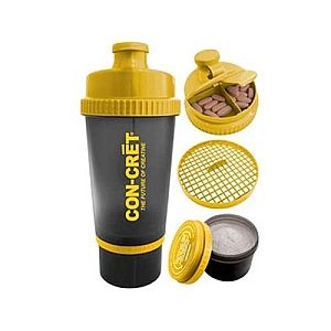 ProMera Con cret 3 in 1 Blender Protein Shaker Bottle Mixer Cup 26 oz