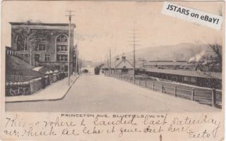 1906 Bluefield WV N w Railway Station Postcard UBPC