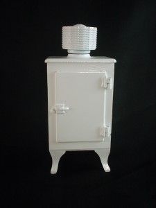 Refrigerator Antique Style Miniature with Top Motor Vintage Ice Box 
