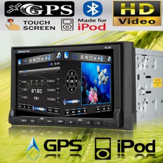   Motorized in Dash Car Stereo DVD Player Pip Bluetooth Camera