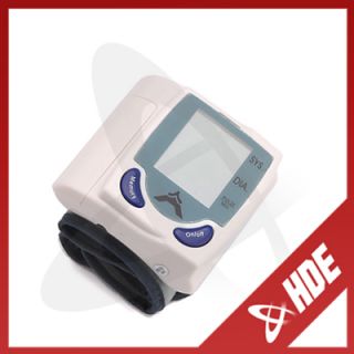 New Digital Wrist Cuff Digital Blood Pressure Monitor Heart Beat Meter 