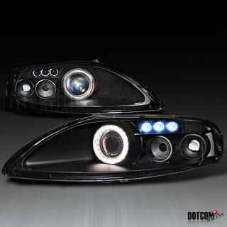 92 99 SC300 sc400 Black Halo Day Light Ring LED Projector Headlights 