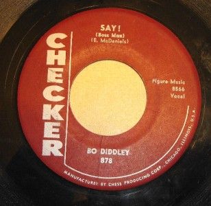 1957 Bo Diddley Say Boss Man Before You Accuse Me 45 Vinyl Record VG 