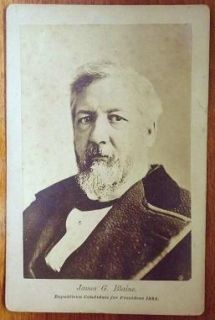 1884 james g blaine photograph republican candidate for president