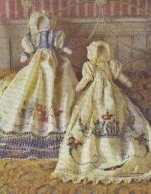   Heirloom Dolls Pattern Make from vtg Pillowcase & Linens McCalls 5515