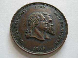 1889 Washington Harrison Centennial Token Medal