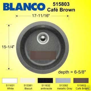 Blanco Sink 515803 Rondo Bar Sink Silgranit Cafe Brown