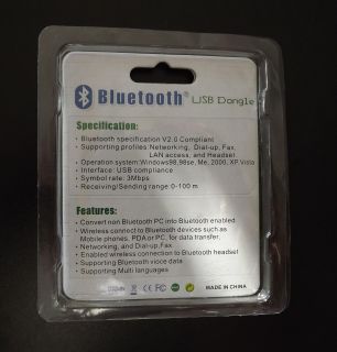 Adattatore Bluetooth USB 2 0 Dongle Wireless Vista XP 7