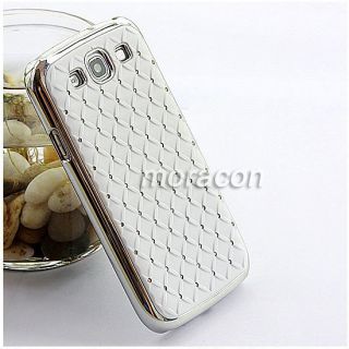 Rhinestone Bling Chrome Plated Case Cover FOR Samsung Galaxy S III S3 