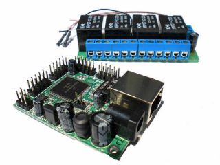 Ethernet controller / 4 relays board  Web/SNMP control