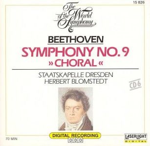 99¢CD Herbert Blomstedt Beethoven Symphony No 9 Choral Classical VGD 