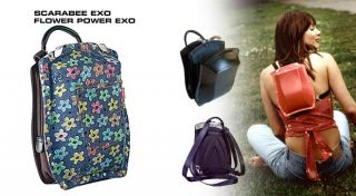 Boblbee Scarabee Exo Backpack Handbag Flower Power