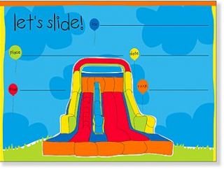 Water Slide Invitations Mega Slide Invitations Blow up slide 