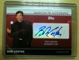   Topps American Pie Autographs Bob Costas SPORTSCASTER Auto Card