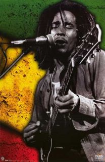 Bob Marley Live Rasta Man Vibration 22x34 Poster