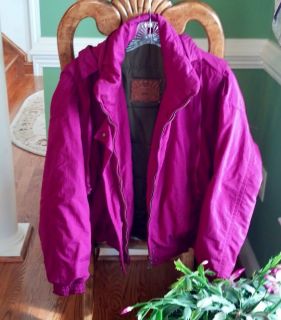 Bogner Womens Jacket Coat Insulated Fuscia Size 12 or Large