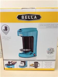 Bella Blue One Cup One Scoop Single Coffee Maker 4401 11