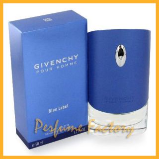 Blue Label Givenchy Men EDT 3 4 oz New in Box 100 Ml