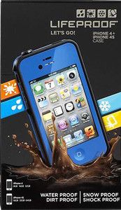 Blue Lifeproof 2nd Generation Case iPhone 4 4S Dirtproof
