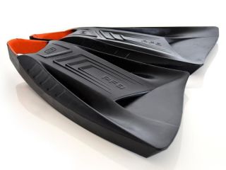 Pod PF3 Swim Body Board Surf Fins Size s M 7 8 New in Box Black Orange 