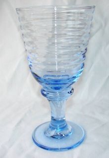 Libbey Sirrus Misty Blue Water Glass Goblet Original