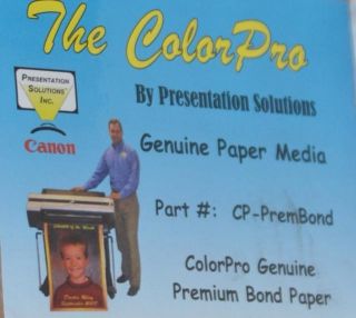The Color Pro CP Prembond Genuine Premium Bond Paper
