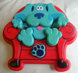 Blues Clues 1998 Thinking Chair 3D Puzzle Plastic