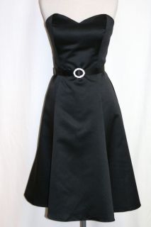 Alfred Angelo 7047 Black Bridesmaid Dress Sundress Size 10 Overstock 