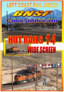 Train Railroad DVD BNSF Cajon Sub Hot Rails 14 New