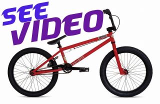 FICTION BMX Bike SAVAGE Red CroMo by STOLEN Complete Bicycle Park 