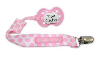 Booginhead Pacigrip Pacifier Holder Delicate Dot Pink