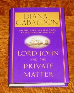 Signed 1st Diana Gabaldon Lord John Private Matter