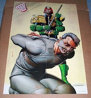 Judge Dredd Megazine 2000 Ad Poster 1 Brian Bolland Art