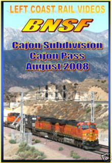 Train Railroad DVD BNSF Cajon Pass August 2008