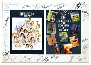 Neil Armstrong Signed Mat with 26 Other Public Figures