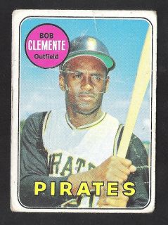 1969 Topps Baseball #50 Roberto Bob Clemente Pittsburgh Pirates   Poor 