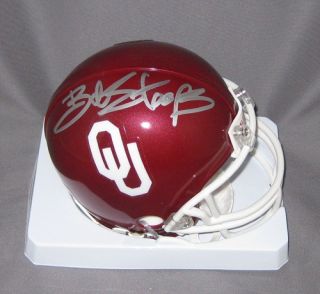 Bob Stoops Signed Autographed Oklahoma Sooners Mini Helmet