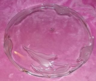 Gorgeous 12 Mikasa Walther Crystal Shallow Serving Bowl West Germany 