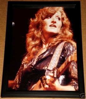 Bonnie Raitt Fender Strat Framed Live Portrait Tribute