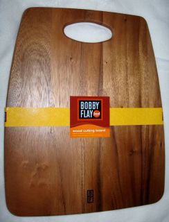Bobby Flay Acacia Wood Cutting Board for Chopping and Serving
