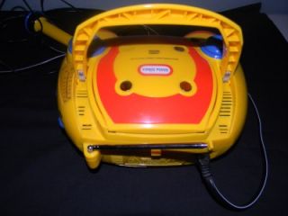 little tikes cd player radio boombox with microphone
